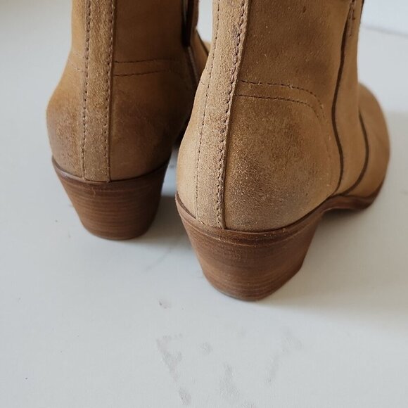 TORY BURCH | suede leather heeled boots size 5M - Picture 5 of 7